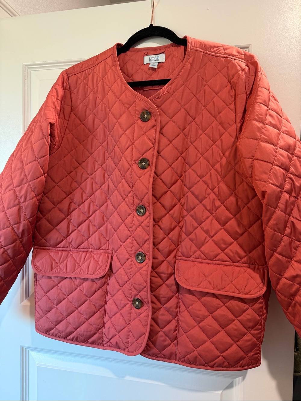 Croft & Barrow Quilted Button-Front quilted Jacket size XL